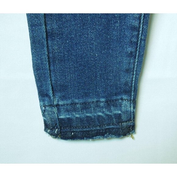 Girls SO Raw Edge Hem Medium Blue Distressed Ultimate Jeggings Size 8 - Picture 6 of 6